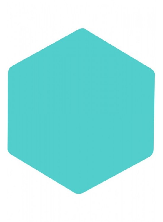 Panda Eva Pano Altıgen 46x40 Turkuaz Mavi Panda Eva Pano Altıgen 46x40 Turkuaz Mavi