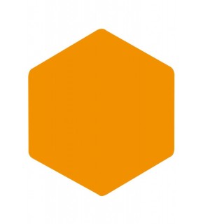 Panda Eva Pano Altıgen 46x40 Turuncu