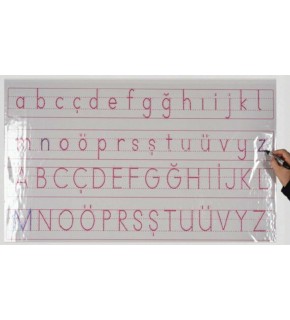 Panda Harfli Klavuz Abcde Kağıt Tahta 120x56 Cm PAN783