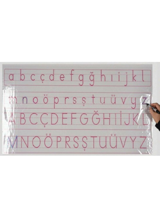 Panda Harfli Klavuz Abcde Kağıt Tahta 120x56 Cm PAN783 Panda Harfli Klavuz Abcde Kağıt Tahta 120x56 Cm PAN783