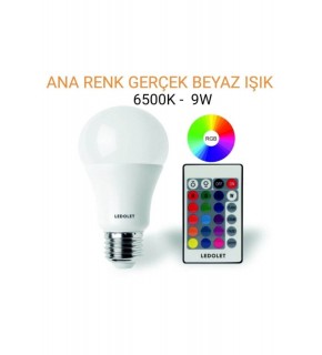 Panther Ledolet Led Ampul Kumandalı 9W
