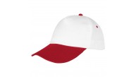 PAPATYA BEYAZ-KIRMIZI POLYESTER ŞAPKA PAPATYA BEYAZ-KIRMIZI POLYESTER ŞAPKA