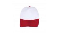 PAPATYA BEYAZ-KIRMIZI POLYESTER ŞAPKA PAPATYA BEYAZ-KIRMIZI POLYESTER ŞAPKA
