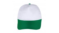 PAPATYA BEYAZ-YEŞİL POLYESTER ŞAPKA