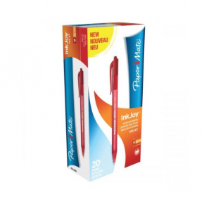 Paper Mate Tükenmez Kalem inkjoy 100 RT 1.0 MM Kırmızı Basmalı S0957050 (1 Adet)