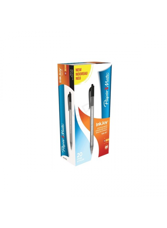 Paper Mate Tükenmez Kalem inkjoy 100 RT 1.0 MM Siyah Basmalı S0957030 (1 Adet)