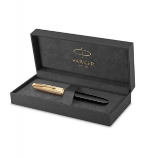 Parker Dolma Kalem Deluxe Siyah Gt 18k F Uç 51
