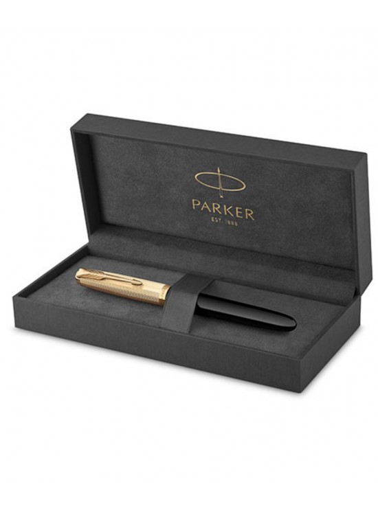 Parker Dolma Kalem Deluxe Siyah Gt 18k F Uç 51