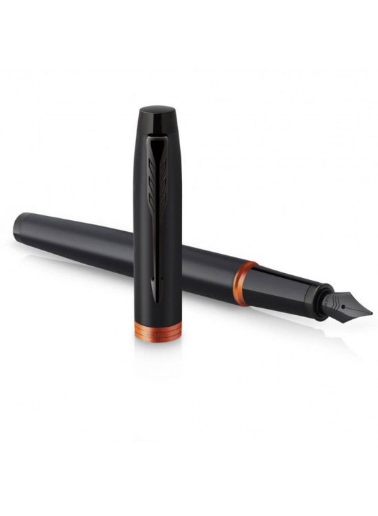 Parker Dolma Kalem IM Profesional Siyah-Turuncu Bt