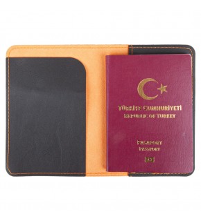 PASAPORTLUK TURUNCU DERİ