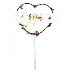 Pasta Süsü Çubuklu Cipsolu Işıklı