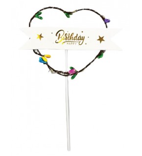 Pasta Süsü Çubuklu Cipsolu Işıklı