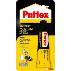 Pattex Contact Metal Plastik Cam Yapıştırıcı Şeffaf 50 GR 1419320 (1 Adet)