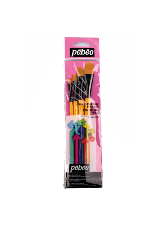 Pebeo Fırça Seti Kedi Dili No:1/4-3/8-1/2-5/8 4 LÜ SET-11
