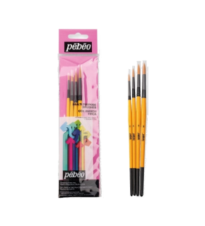Pebeo Fırça Seti Sulu Boya No:1-3-5-7 4 LÜ SET-1
