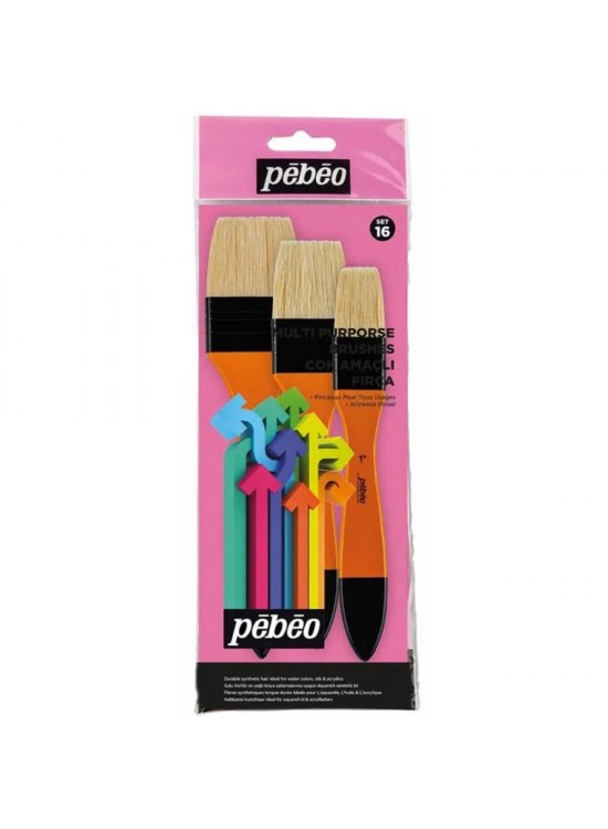 Pebeo Fırça Seti Zemin Fırçası Byz Brstle Kıl 3 Lü SET-16