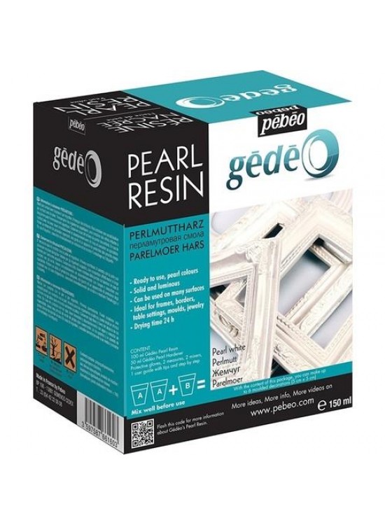 Pebeo Kit Gedeo Beyaz Sedef Reçine 150 ML 766154