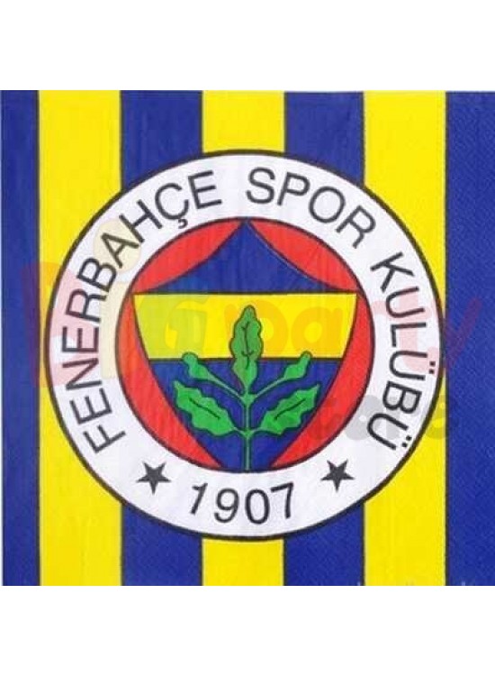 Peçete Lisanslı Fenerbahçe 16 Lı Peçete Lisanslı Fenerbahçe 16 Lı