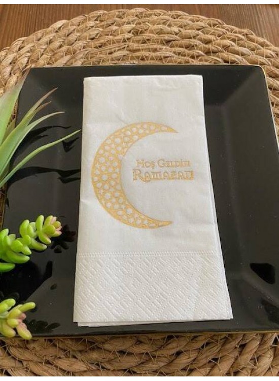 Peçete Ramazan Garson Katlama Varaklı 16 Lı Peçete Ramazan Garson Katlama Varaklı 16 Lı
