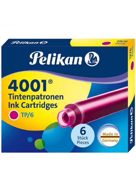 Pelikan Dolma Kalem Kartuşu Küçük Pembe 6 LI 4001 (1 Adet) Pelikan Dolma Kalem Kartuşu Küçük Pembe 6 LI 4001 (1 Adet)