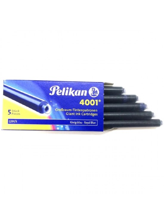 Pelikan Dolma Kalem Kartuşu Uzun Royal Mavi 5 Li 4001 (1 Adet)