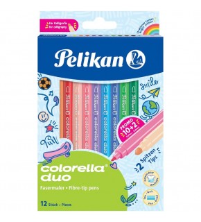 Pelikan Keçeli Kalem Colorella 2 Li Uç 12 Li Kutu
