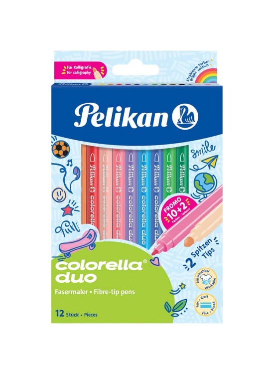Pelikan Keçeli Kalem Colorella 2 Li Uç 12 Li Kutu