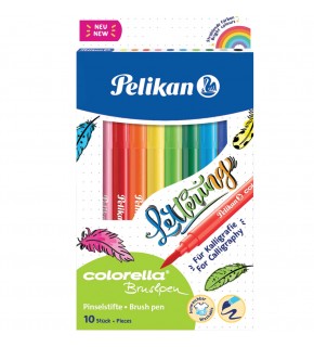 Pelikan Keçeli Kalem Colorella Fırça Uçlu 10 Lu Kutu
