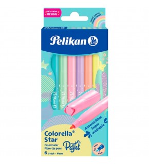 Pelikan Keçeli Kalem Colorella Pastel 6 Lı Paket