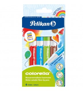 Pelikan Keçeli Kalem Colorella Suda Çözünür 6 Lı 817 059