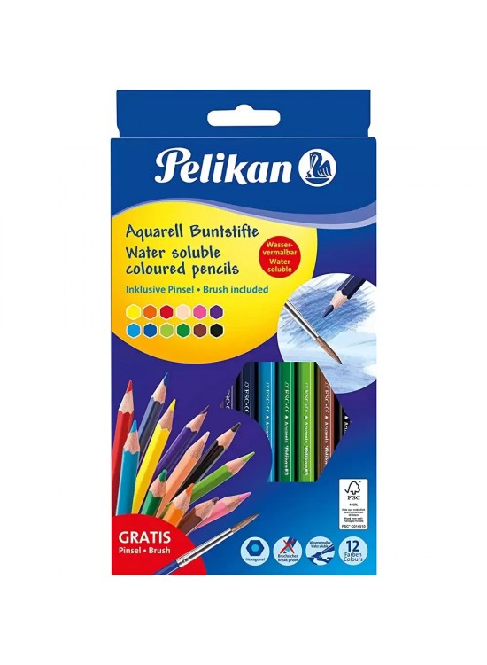 Pelikan Kuru Boya Aquarell 12 Li 700672