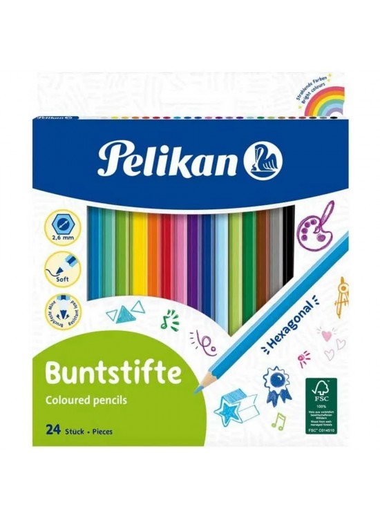 Pelikan Kuru Boya Kalemi 24 Lü 724013 Pelikan Kuru Boya Kalemi 24 Lü 724013