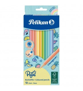 Pelikan Kuru Boya Kalemi Pastel Renkler 12 Li 701143