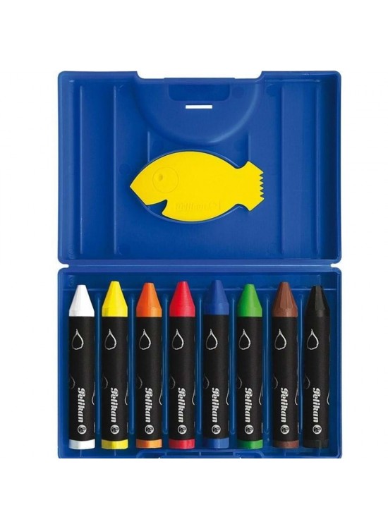 Pelikan Mum Boya Suyla Çözünen 8 Li Plastik Kutu