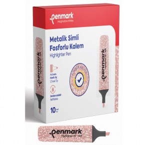 Penmark Fosforlu Kalem Metalik Simli Bronz HS-505 14 (1 Adet)
