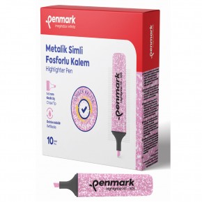Penmark Fosforlu Kalem Metalik Simli Turkuaz HS-505 15 (1 Adet)