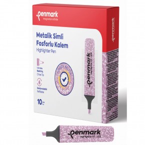 Penmark Fosforlu Kalem Metalik Simli Lavanta HS-505 17 (1 Adet)