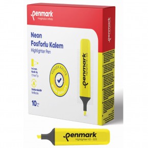 Penmark Fosforlu Kalem Neon Sarı HS-505 01 (1 Adet)