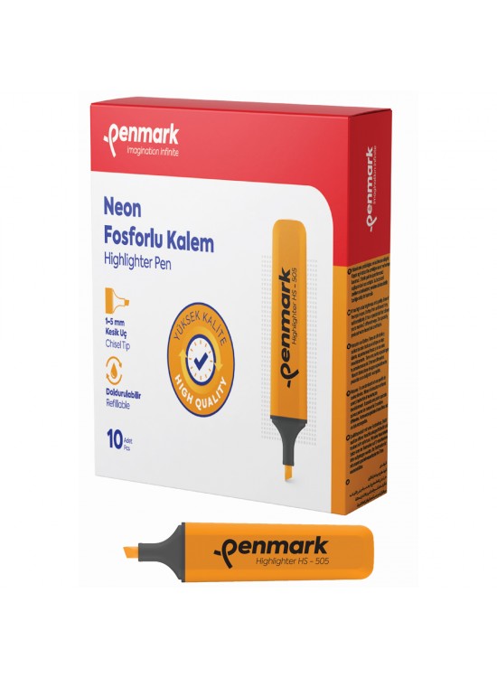 Penmark Fosforlu Kalem Neon Turuncu HS-505 03 (1 Adet)