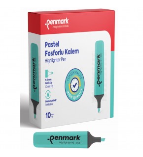 Penmark Fosforlu Kalem Pastel Mint Yeşili HS-505 12 (1 Adet)