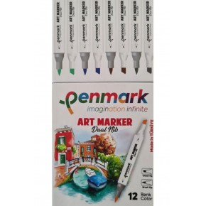Penmark Markers Art Brush Kalem 12 Li Set