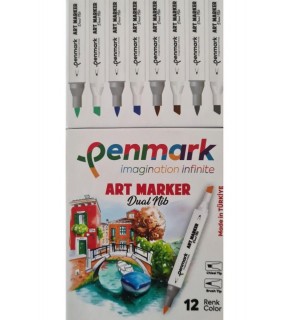 Penmark Markers Art Brush Kalem 12 Li Set