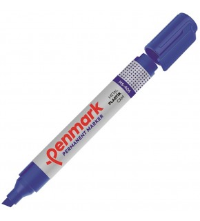 Penmark Markör Permanent Kesik Uç Mavi HS-406 (1 Adet)