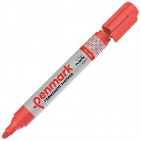 Penmark Markör Permanent Yuvarlak Uç Kırmızı HS-405 (1 Adet)