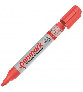 Penmark Markör Permanent Yuvarlak Uç Kırmızı HS-405 (1 Adet)