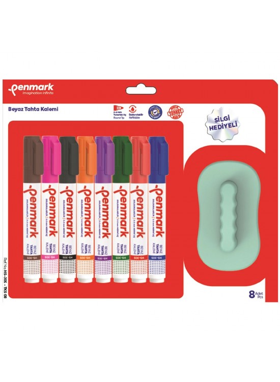 Penmark Tahta Kalemi 8 Li +Silgi Hediyeli HS-305-TKS 08