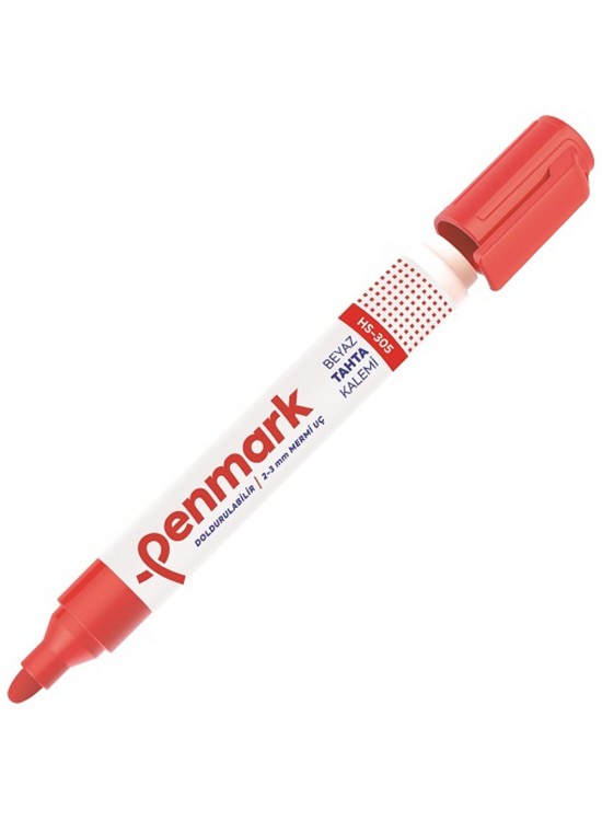 Penmark Tahta Kalemi Yuvarlak Uçlu Kırmızı HS-305 (1 Adet)