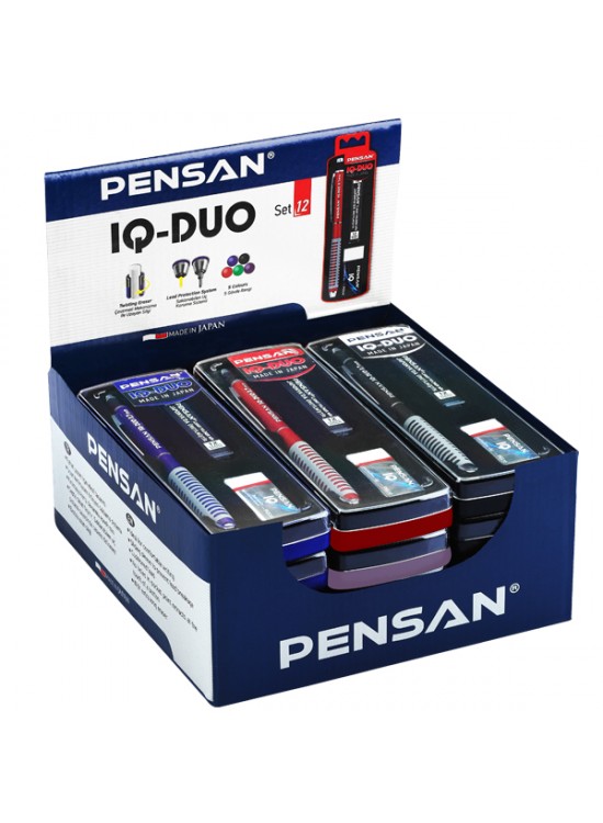 Pensan IQ-Duo Set 0.5 MM Karışık Renkli Silgi+Min