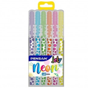 Pensan Jel Kalem Jely 1.MM Neon Krş 6 Lı 2801