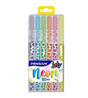 Pensan Jel Kalem Jely 1.MM Neon Krş 6 Lı 2801